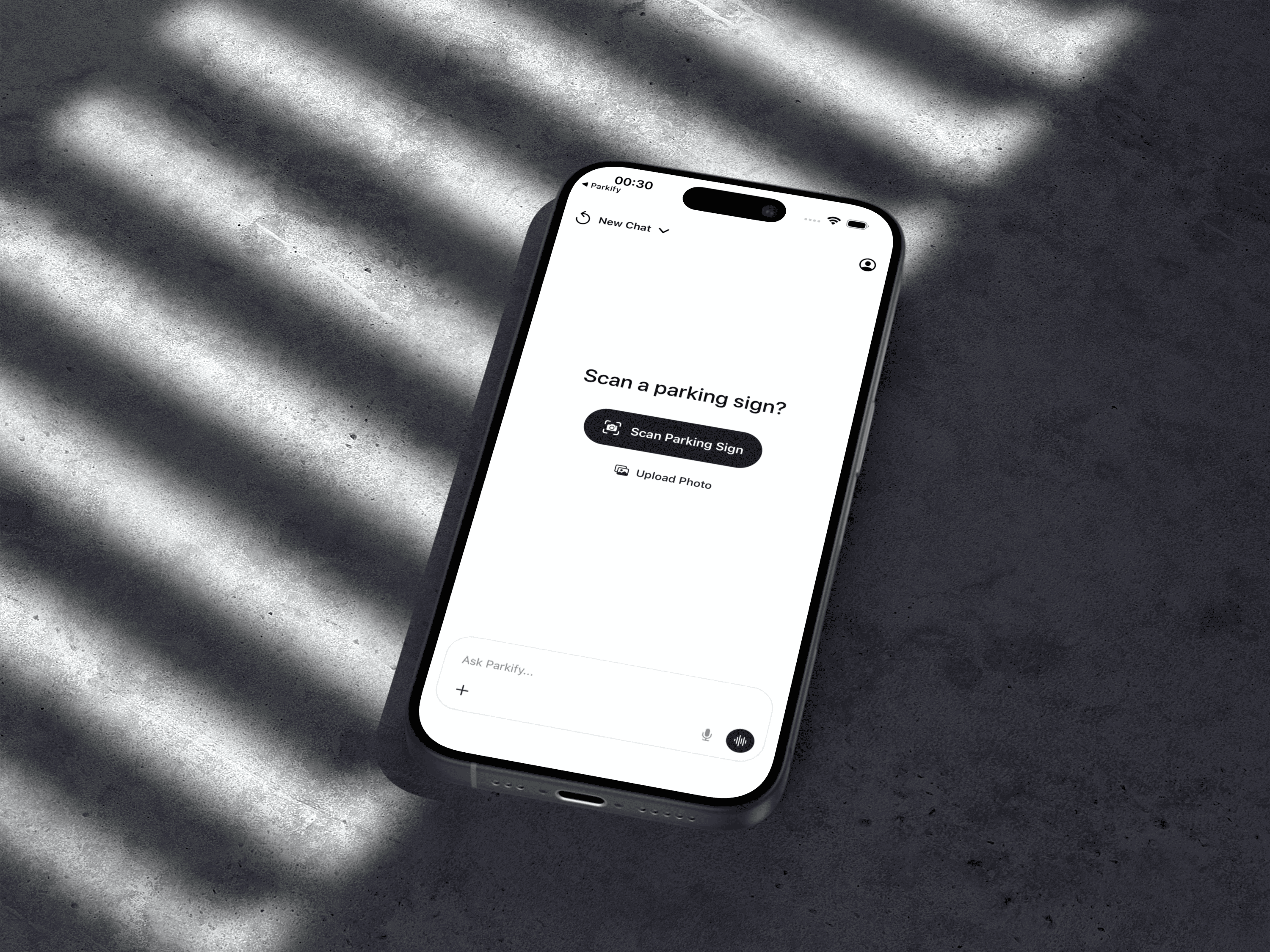 Parkify — AI parking assistant app design